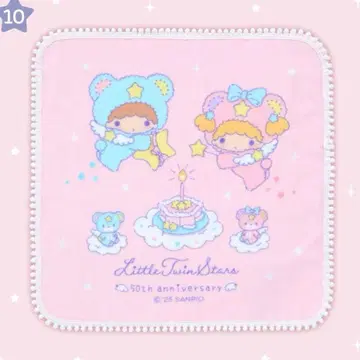 새상품 리틀트윈스타 키키라라 별하늘의 엔젤 손수건 미니 타월