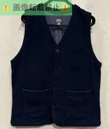 모모타로 진즈 인디고 자수 메탈 버튼 베스트 42