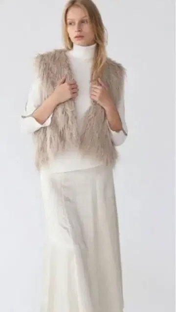 야마다야 Aga 크라프트 퍼 롱 베스트