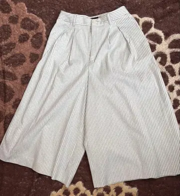 INDIVI 스트라이프 와이드 팬츠