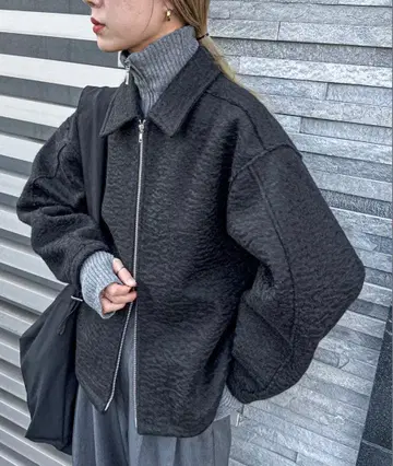 feeper 부클레 더블 지퍼 블루종