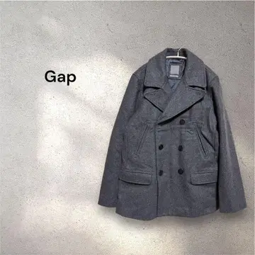 GAP 갭 남성용 양모 울 코트 피코트 자켓 그레이 M