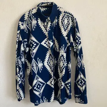 SOPHNET. 긴팔 셔츠 코튼 네이티브 데님 버튼다운 셔츠