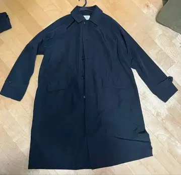 블랙 스텐카라 코트 남성용