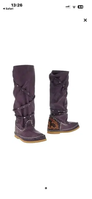 퍼플 스트랩 웨스턴 부츠 37(24cm)
