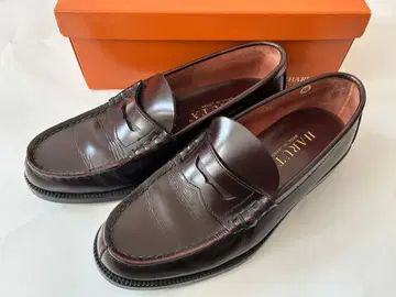 HARUTA 로퍼 브라운 25.5cm EEE 천연 가죽 박스 포함