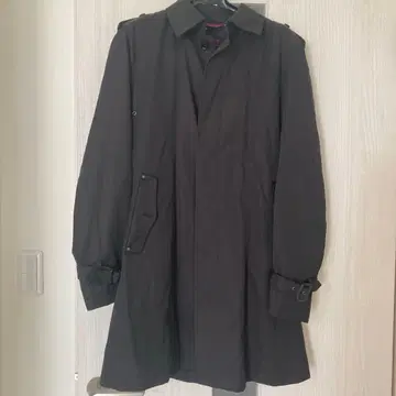 Mr.JUNKO 블랙 스텐카라 코트 남성용