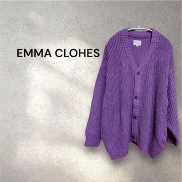 EMMA CLOHES 에마 클로즈 남성용 니트 가디건 퍼플 L