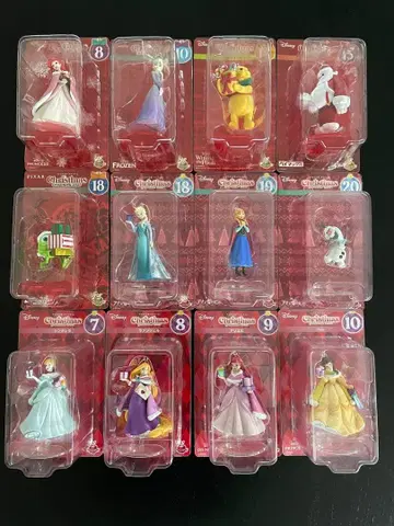 디즈니 크리스마스 오너먼트 복권 묶음 판매 Disney 12점