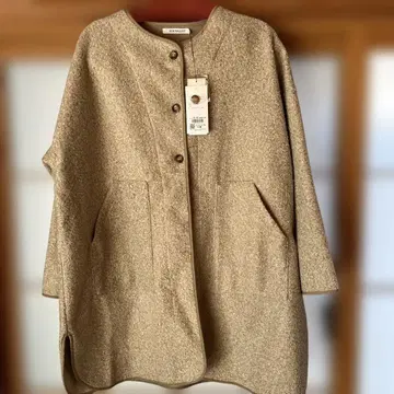 하트마켓 루프 W 페이스 노카라 코트 그레이지 M