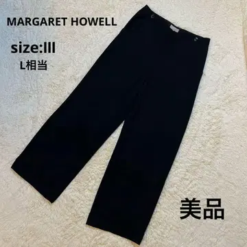 새상품급 MARGARET HOWELL 와이드 팬츠 블랙