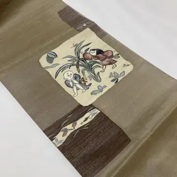 순수 실크 후쿠로 오비