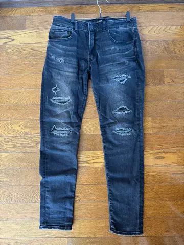 AZUL 데미지 진 블랙 XL