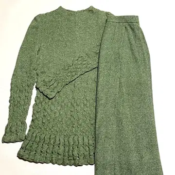 COSA-NOSTRA 시스루 니트 상의 & 롱 스커트 세트