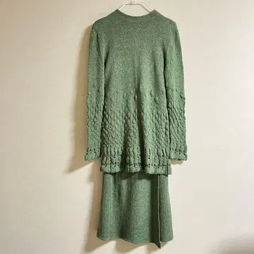 코자노스트라 캐시미어 혼방 니트 스커트 셋업 COSA-NOSTRA