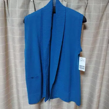 새상품 아소시 카시미어 100% 니트 베스트 정가 53900엔