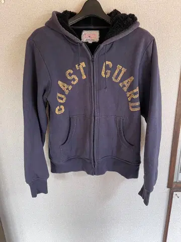 AVIREX COAST GUARD 후드티 M 사이즈 네이비