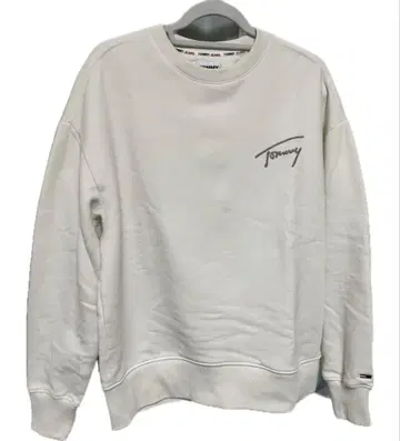 새상품급 TOMMY JEANS 시그니처 로고 스웨트 셔츠