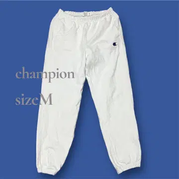 champion 리버스 위브 스웨트 팬츠 M 사이즈 화이트