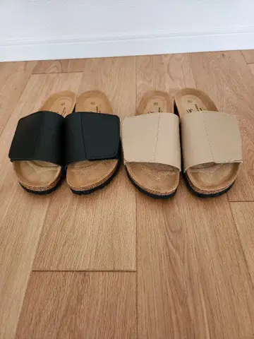 [ 미사용품 2족 세트 ] 센시로 SENCILLO 가죽 샌들 27cm