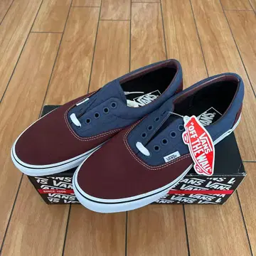 미사용품 VANS Era 버건디/네이비
