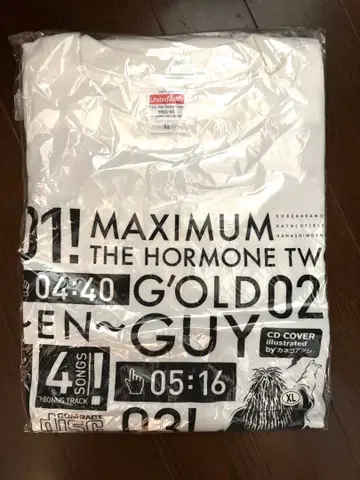 미사용 새상품 맥시멈 더 호르몬 밴딩 T셔츠 코레카라노멘카타콧테리