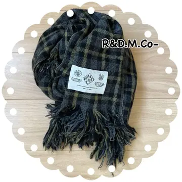 R&D.M.Co- 올드 맨즈테일러 체크 스톨 머플러