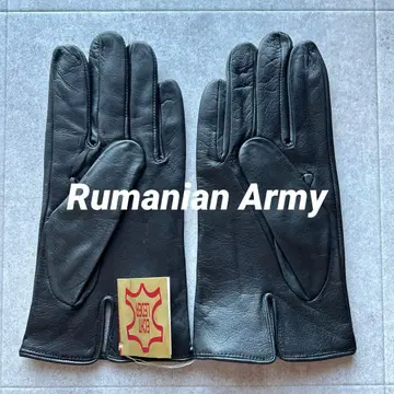 루마니아군 레더 글러브 장갑 블랙 검정 천연 가죽 레어 데드스탁