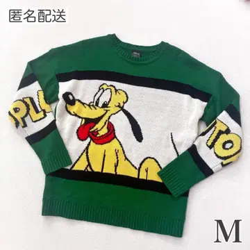 Disney 디즈니 플루토 크리스마스 그린 니트 스웨터 M