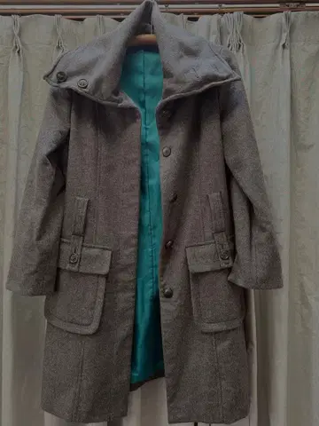 EKDUTIN 르 프란 울 캐시미어 코트 그레이 40