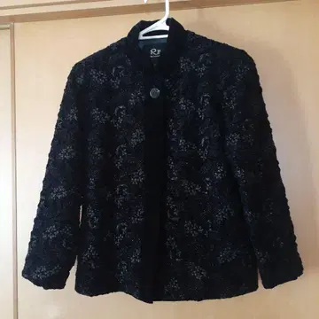 블랙 꽃무늬 자켓 포멀? 입체 패턴 9호