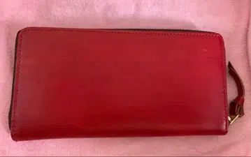 CORTINA 빨간색 가죽 장지갑