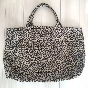 코마츠 마테레 토트백 레오파드 무늬