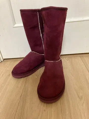 스웨이드 어그 부츠 버건디 23.5cm~24cm