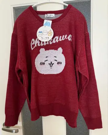 Avail 치이카와 (먼작귀) 스웨터 빨간색 L