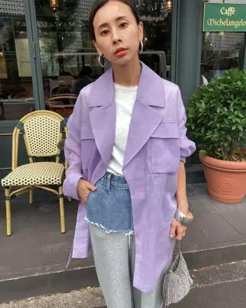 Ameri VINTAGE SHEER LADY ARMY SHIRT