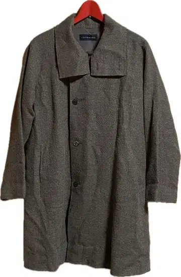 JURGEN LEHL 요건 레일 브라운 계열 린넨 울 코트 M