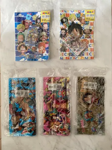 [ 미사용 새상품 ] 원피스 펜 케이스 포함 문구 세트 색칠놀이 세트