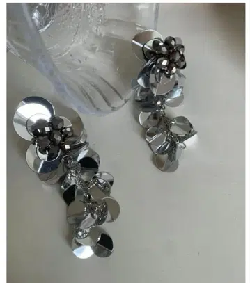 스팽글 롱 태슬 귀걸이