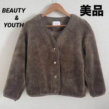 BEAUTY&YOUTH 보아 V넥 블루종