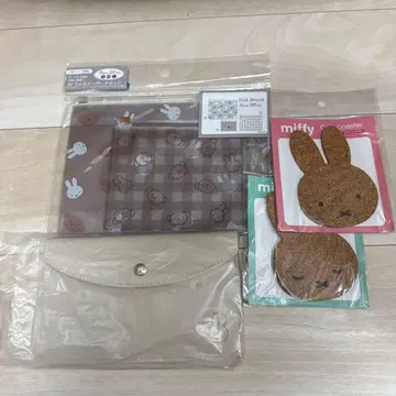 [ 묶음 할인 ] 미피 파우치 코스터 세트