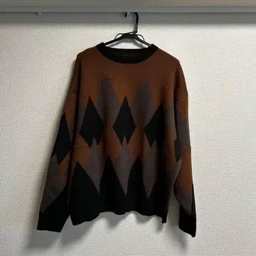 MONO-MART 브라운 계열 니트 스웨터 L