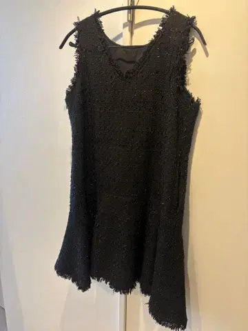 [ gypsohila ] 트위드 원피스 블랙