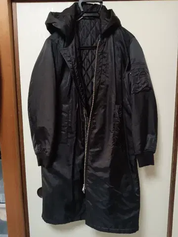 semantic design 롱 모즈 코트 S 블랙