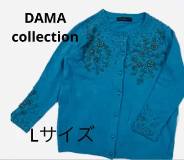다마 컬렉션 알파카 혼방 비즈 가디건 L 사이즈