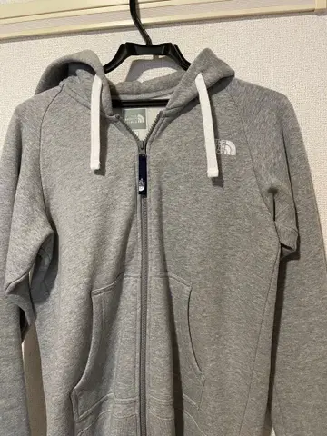THE NORTH FACE 그레이 후드 부착 후드티 L