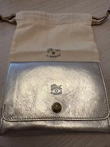 일비종떼 실버 접이식 지갑