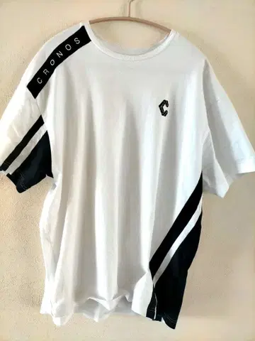 CRONOS 크로노스 스트라이프 디자인 T셔츠 L