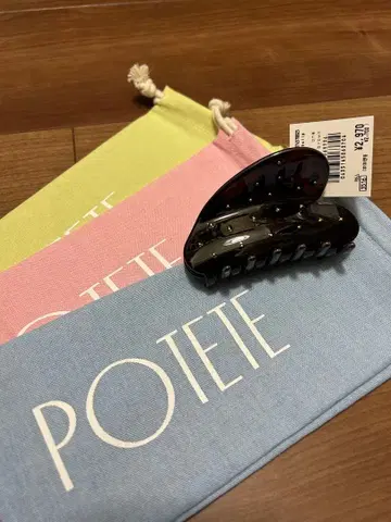 POTETE 포테테 리본 하트 브라운