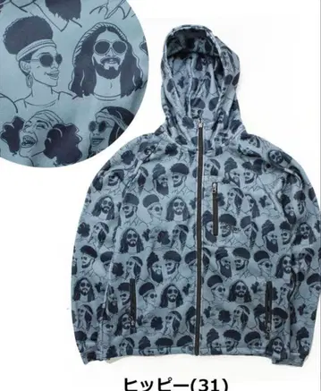 짐 마스터 얼굴 프린트 후드티 M